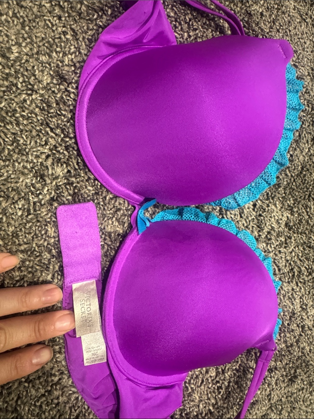 Women's purple bra